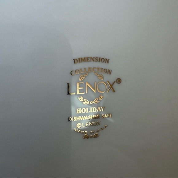 Lenox Holiday Salad Plates Set of 4 8” Made in USA Fine...